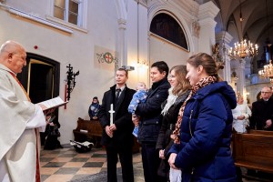 fotografia chrztu w kościele oo. Dominikanów w Lublinie